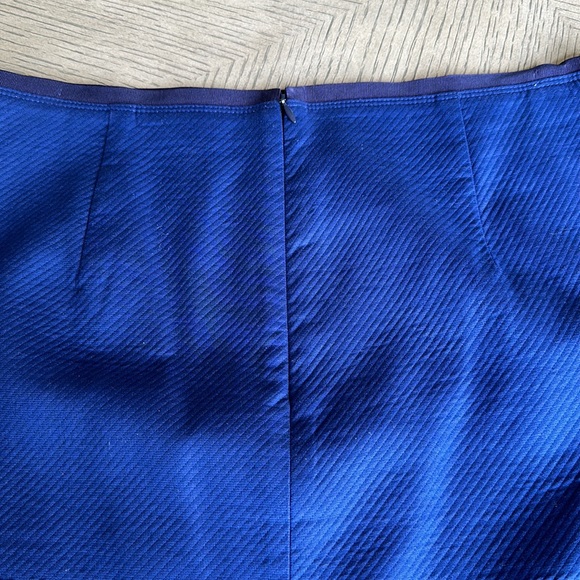 Ann Taylor LOFT Ombre Blue Cotton Stretch Pencil Skirt SZ 8 - Picture 9 of 10